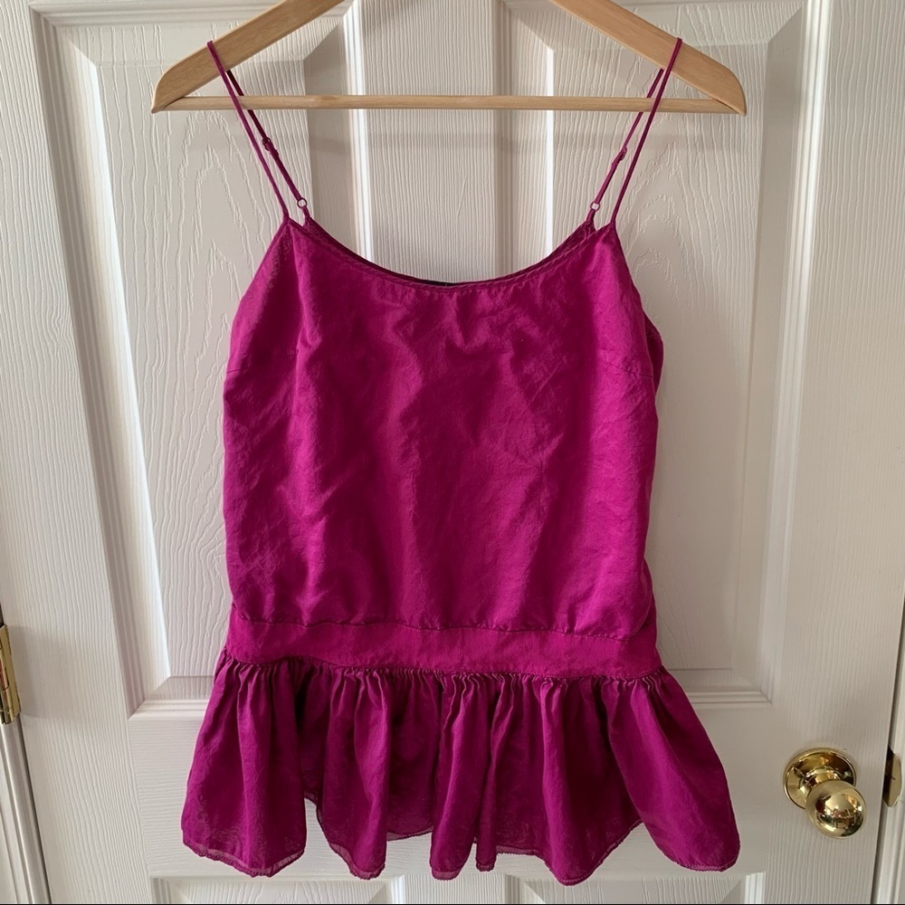 EUC Vintage Moda International Victorias Secret Peplum Tank